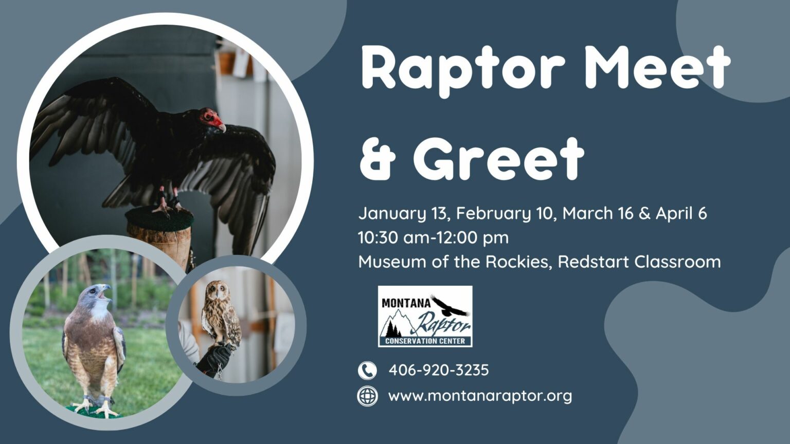 Raptor Meet and Greet at the Museum of the Rockies March 16th - Montana ...
