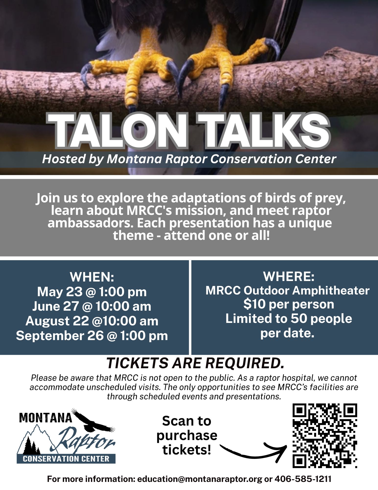Montana Raptor Spring Summer Raptor Events - Montana Raptor Conservation Center